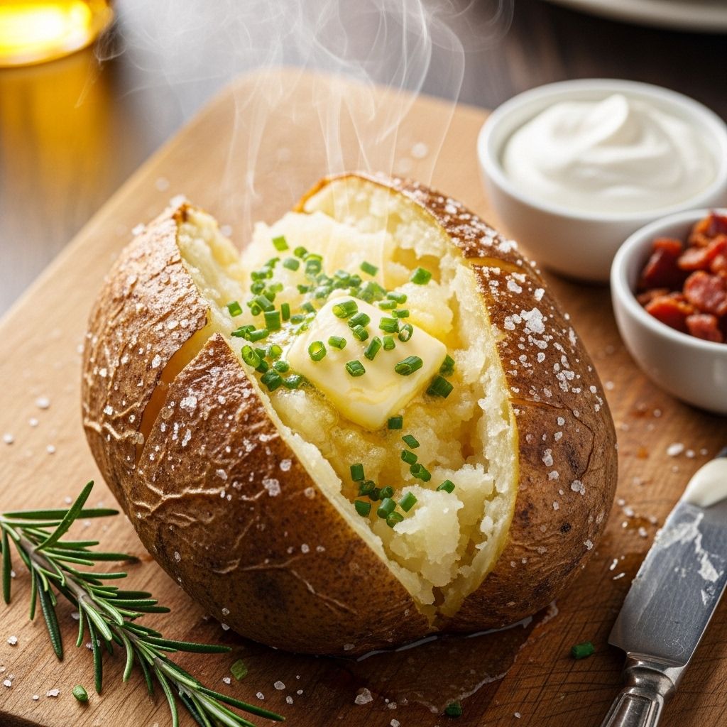 The Art and Science of the Perfect Baked Potato: Step-by-Step Guide A comprehensive guide to achieving the ideal texture, flavor, and presentation for baked potatoes using Alton Brown's techniques.