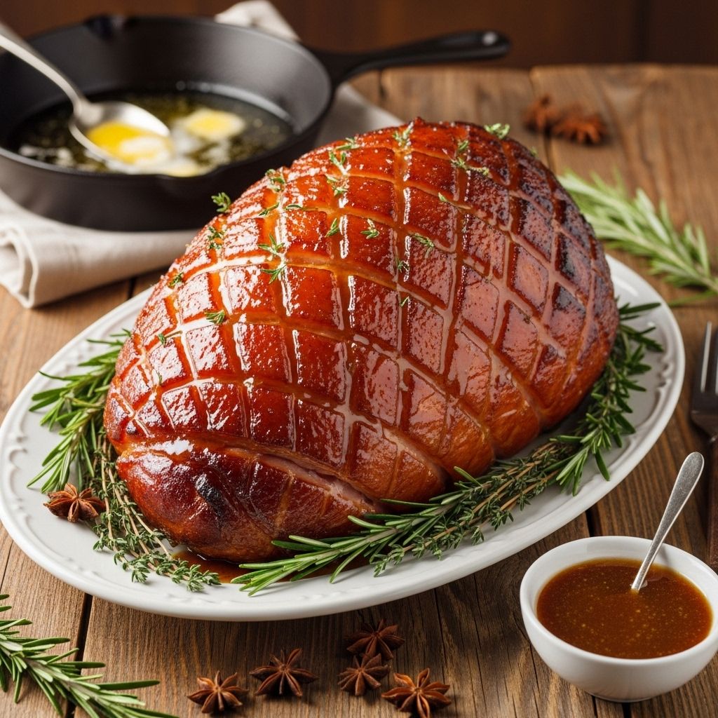 Transform your holiday ham with this easy, balanced brown sugar glaze—savory, sweet, and guaranteed to impress.