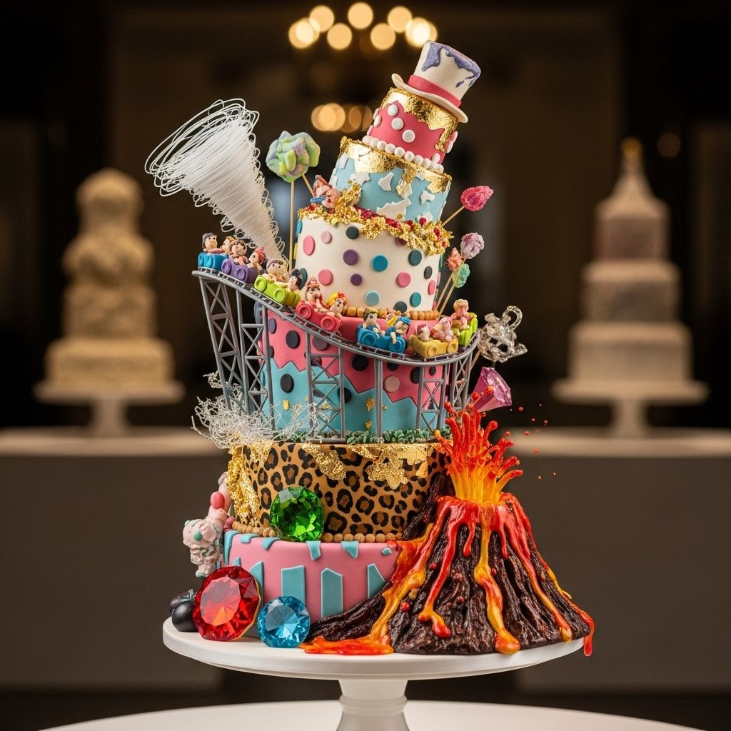 Ridiculous Cakes: Inside the World’s Most Over-the-Top Confectionary Art Discover the extraordinary creativity and craftsmanship that brings outrageously imaginative cakes to life on the hit series, Ridiculous Cakes.