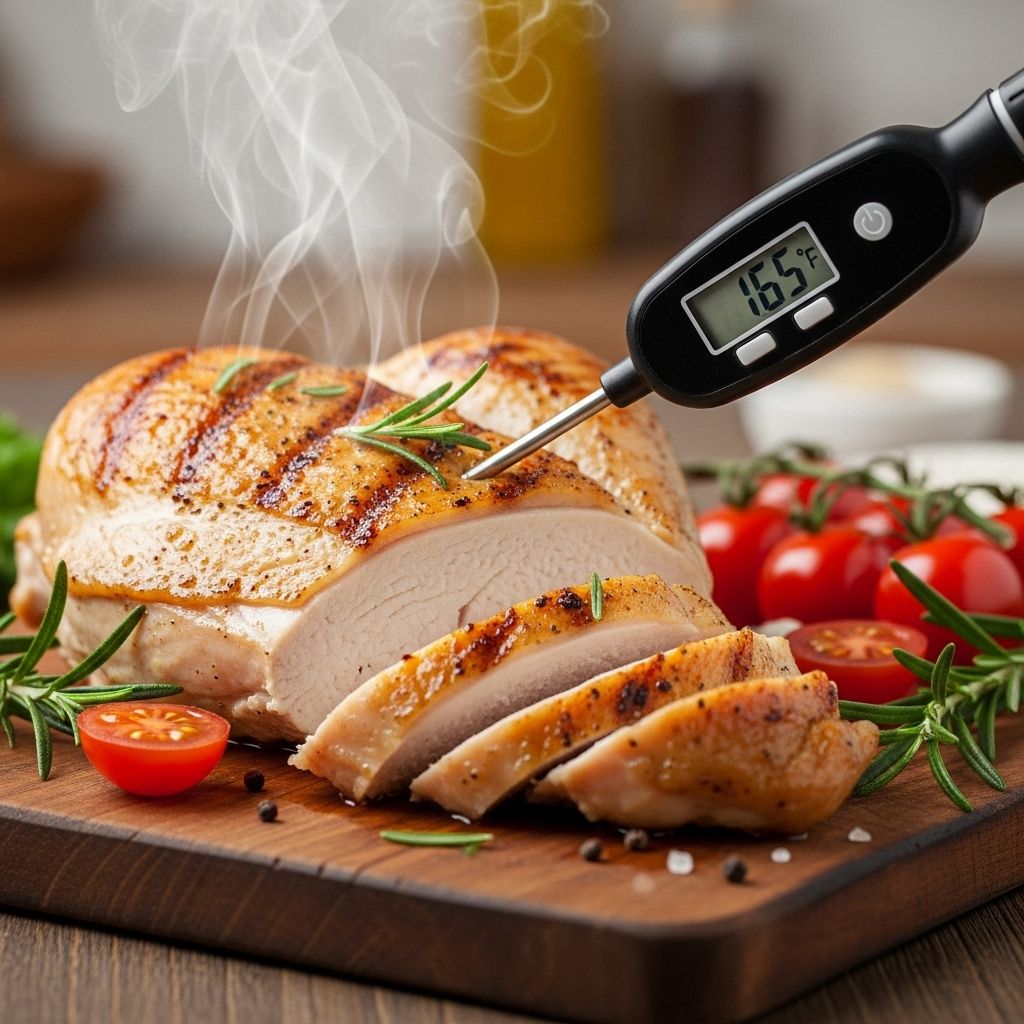 A comprehensive guide to perfectly cooked, safe, and juicy chicken through science-backed temperature control.