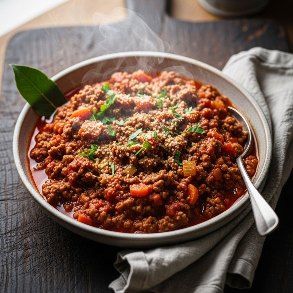 Simple Bolognese: A Classic Italian Meat Sauce Masterpiece Discover how to make the ultimate simple bolognese, featuring layers of flavor with approachable steps for every home cook.