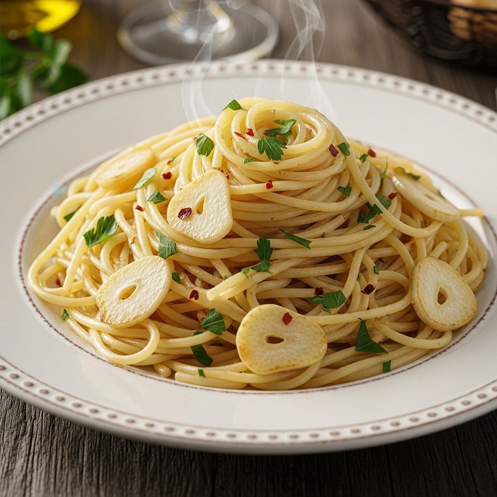 Spaghetti Aglio e Olio: The Art of Italian Simplicity Discover the timeless elegance of Spaghetti Aglio e Olio—an Italian classic defined by bold garlic, quality oil, and simple technique.