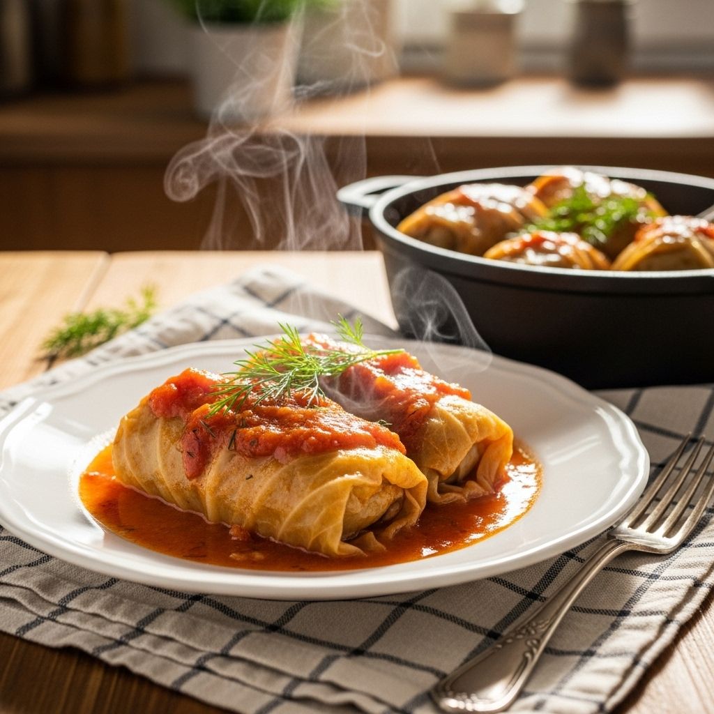 Stuffed Cabbage Rolls: A Classic Comfort Food Recipe Savor the rich, home-cooked flavors of stuffed cabbage rolls—an iconic comfort dish reimagined for your kitchen.