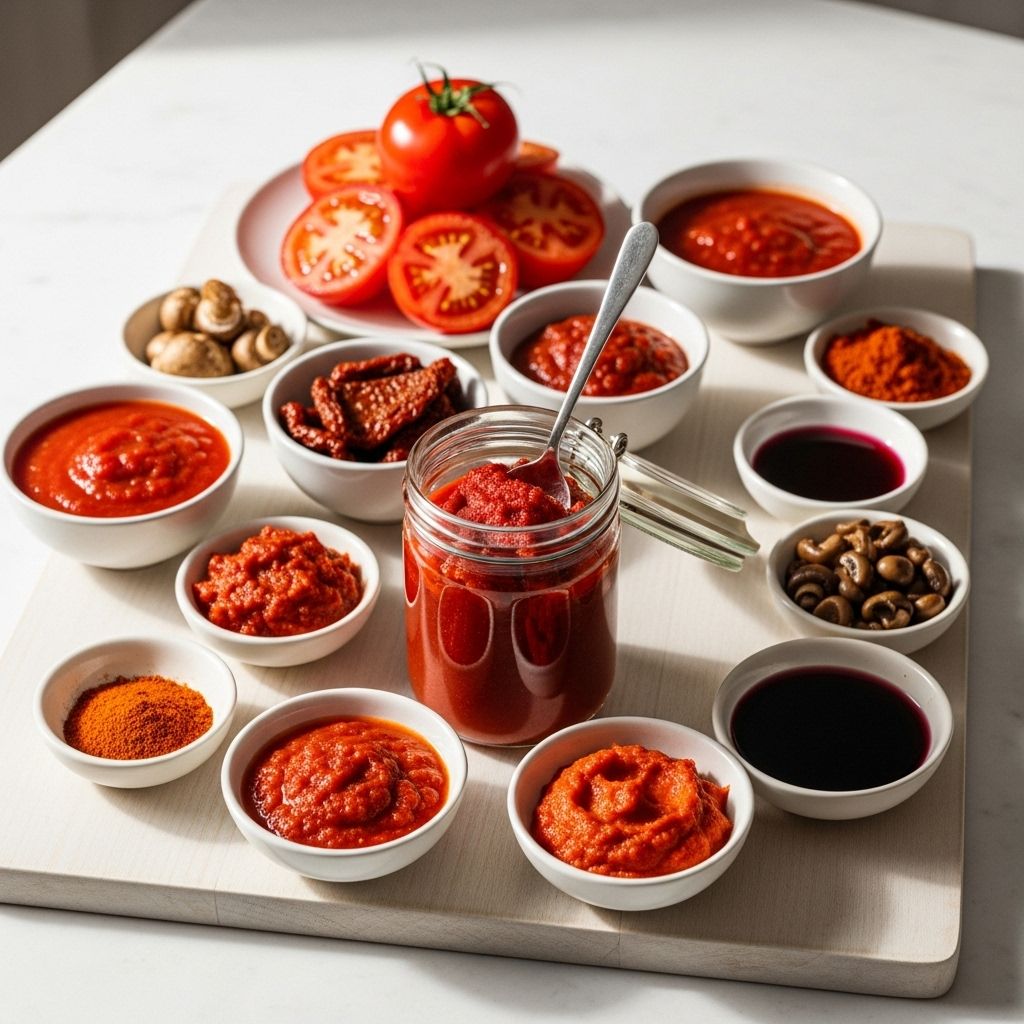 Discover smart tomato paste substitutes for any dish, with tips to adapt recipes and enhance flavor.