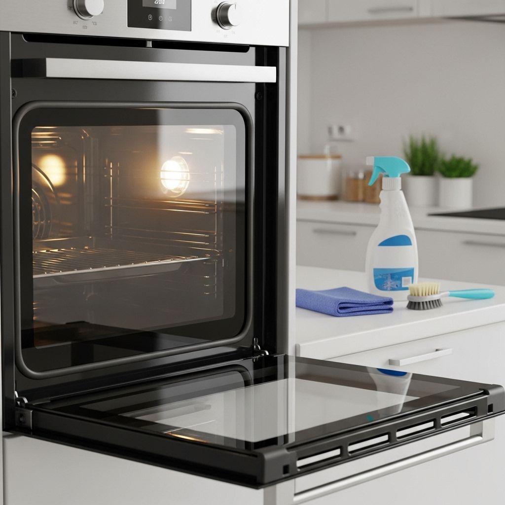 Achieve a clear, sparkling oven door with simple steps, expert tips, and answers to all your oven glass cleaning questions.