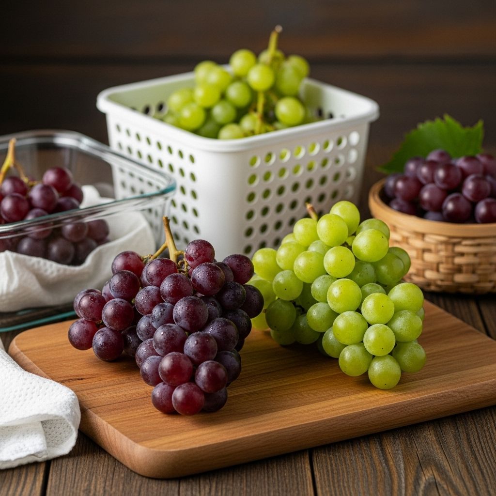 Master the art of grape storage to reduce waste and enjoy fresher, crisper fruit for weeks.