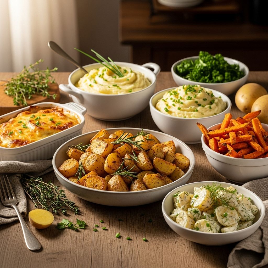 Explore classic, creative, and comforting potato side dishes perfect for potlucks, holidays, and family dinners.