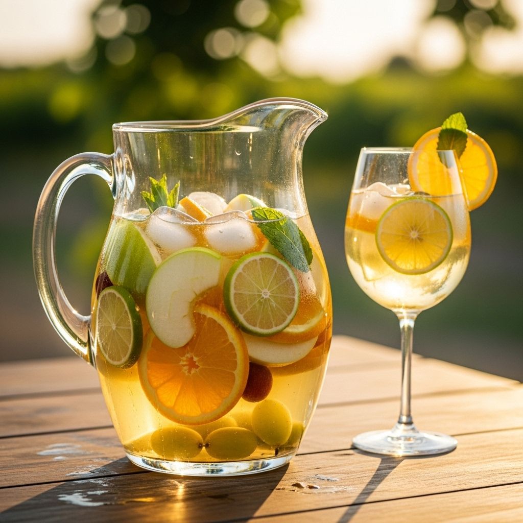 Discover all you need to know to create, customize, and serve classic white sangria for any occasion.