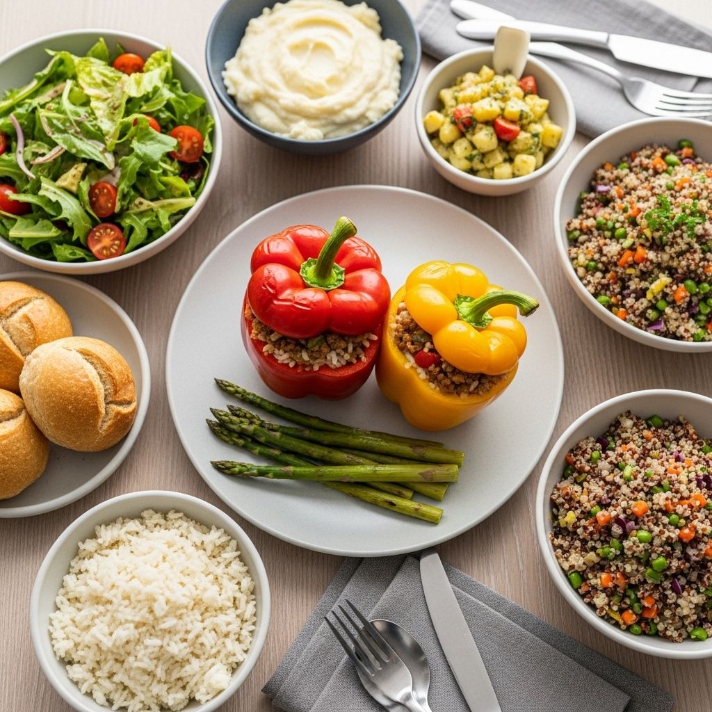 What to Serve With Stuffed Peppers: The Best Sides & Pairings Discover the perfect side dishes, salads, vegetables, soups, breads, and desserts to serve with classic stuffed peppers for a balanced and delicious meal.