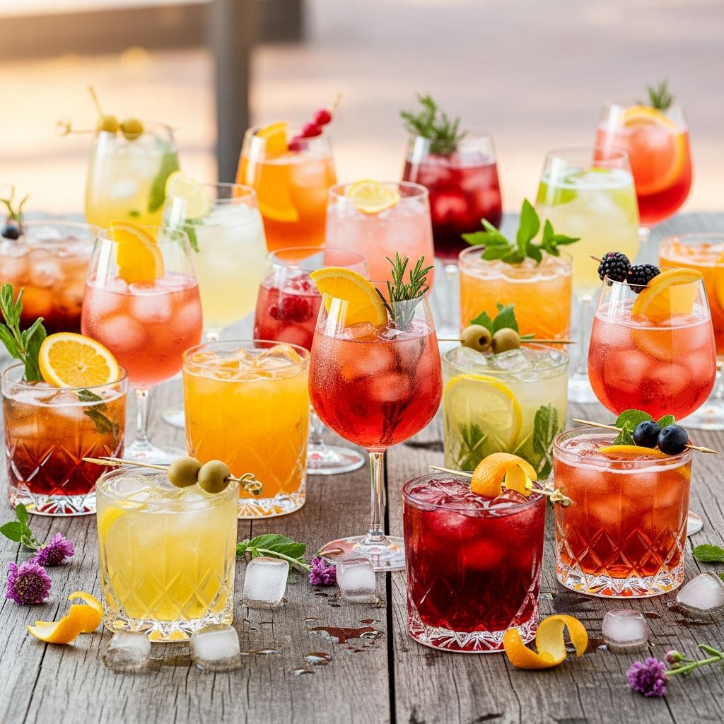 Discover an inventive collection of bubbly, refreshing spritz cocktails with recipes and tips for every season and taste.