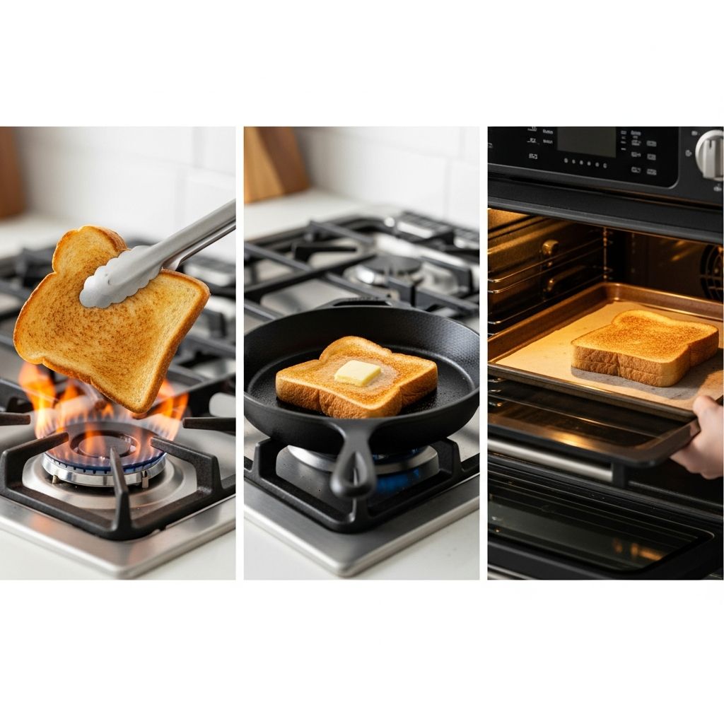 Discover creative, easy methods to make perfect toast without a toaster.