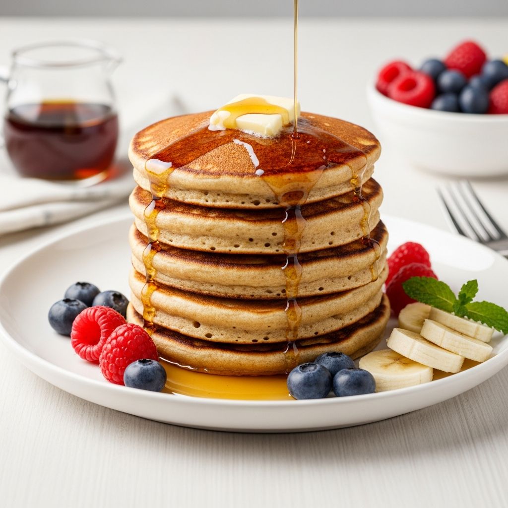 5-Minute Vegan Pancakes: Quick, Fluffy, and Dairy-Free Make fluffy vegan pancakes in just five minutes with simple pantry ingredients, perfect for busy mornings or quick snacks.