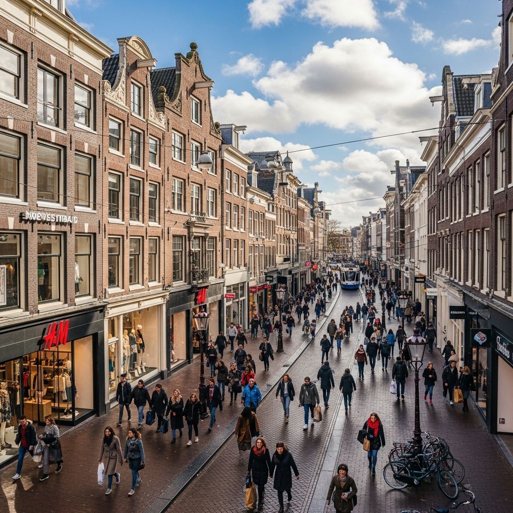 Explore the most vibrant shopping streets in Amsterdam, from quirky boutiques to luxury designer outlets and culinary delights.
