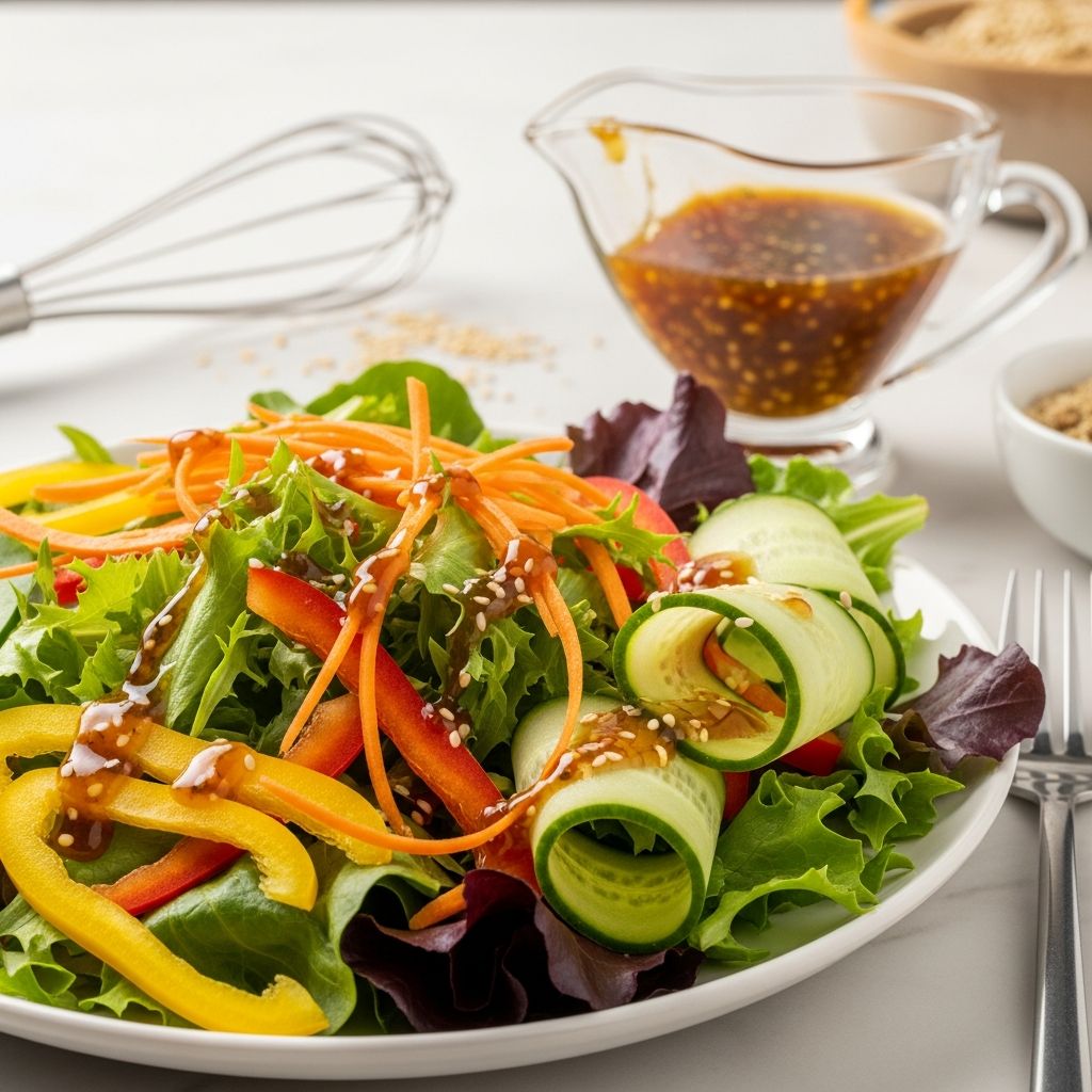 Discover how to craft a zesty, homemade Asian vinaigrette dressing that brings vibrant flavor and versatility to your salads and more.