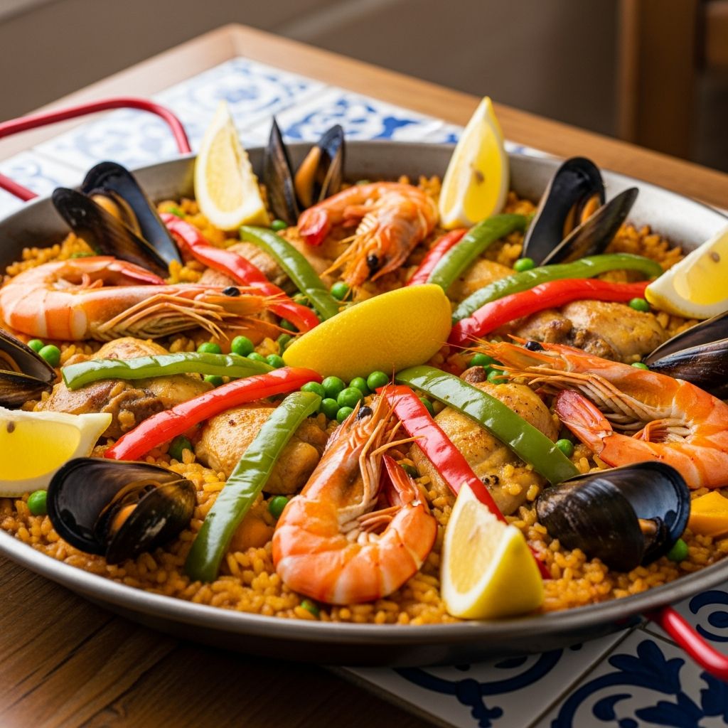 Learn the art and tradition of making true Spanish paella, with step-by-step instructions, tips, and serving suggestions.