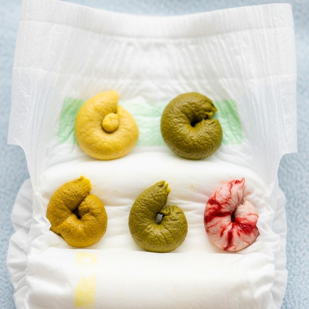Decoding Your Baby's Diapers: Understanding Poop Clues Linked to Milk Protein Allergy and Digestive Problems.