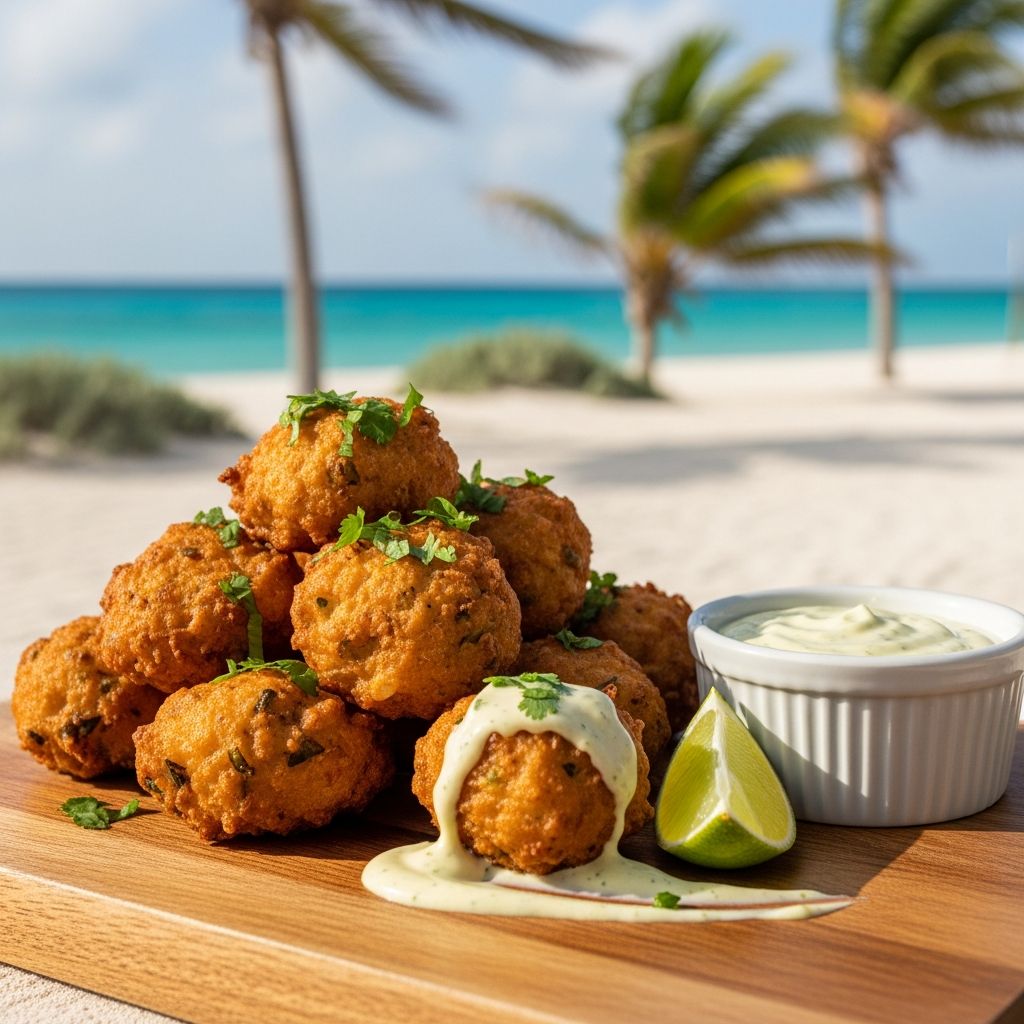 Master authentic Bahamian conch fritters with vibrant island ingredients, frying tips, dipping sauces, and versatile variations in this in-depth guide.