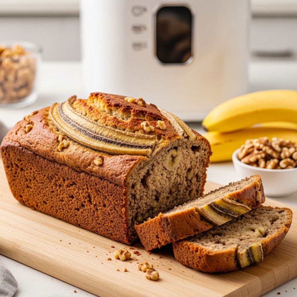 Master the ease of making classic banana nut bread using your bread machine with this step-by-step recipe and baking tips.