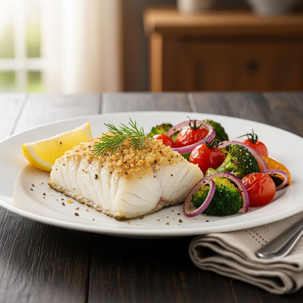 Best Baked Cod Recipe: A Simple, Flavorful Fish Dinner Oven-baked cod fillets with lemon, garlic, and herbs—an easy, healthy dinner packed with fresh Mediterranean flavors.