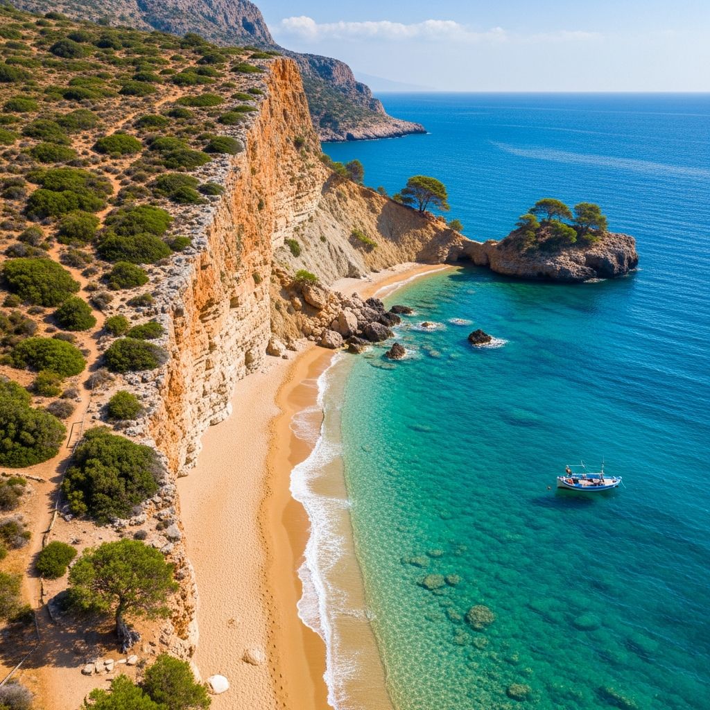 Discover Crete’s finest beaches, from pink sands and palm forests to serene coves – perfect for relaxation, adventure, and unforgettable Mediterranean beauty.