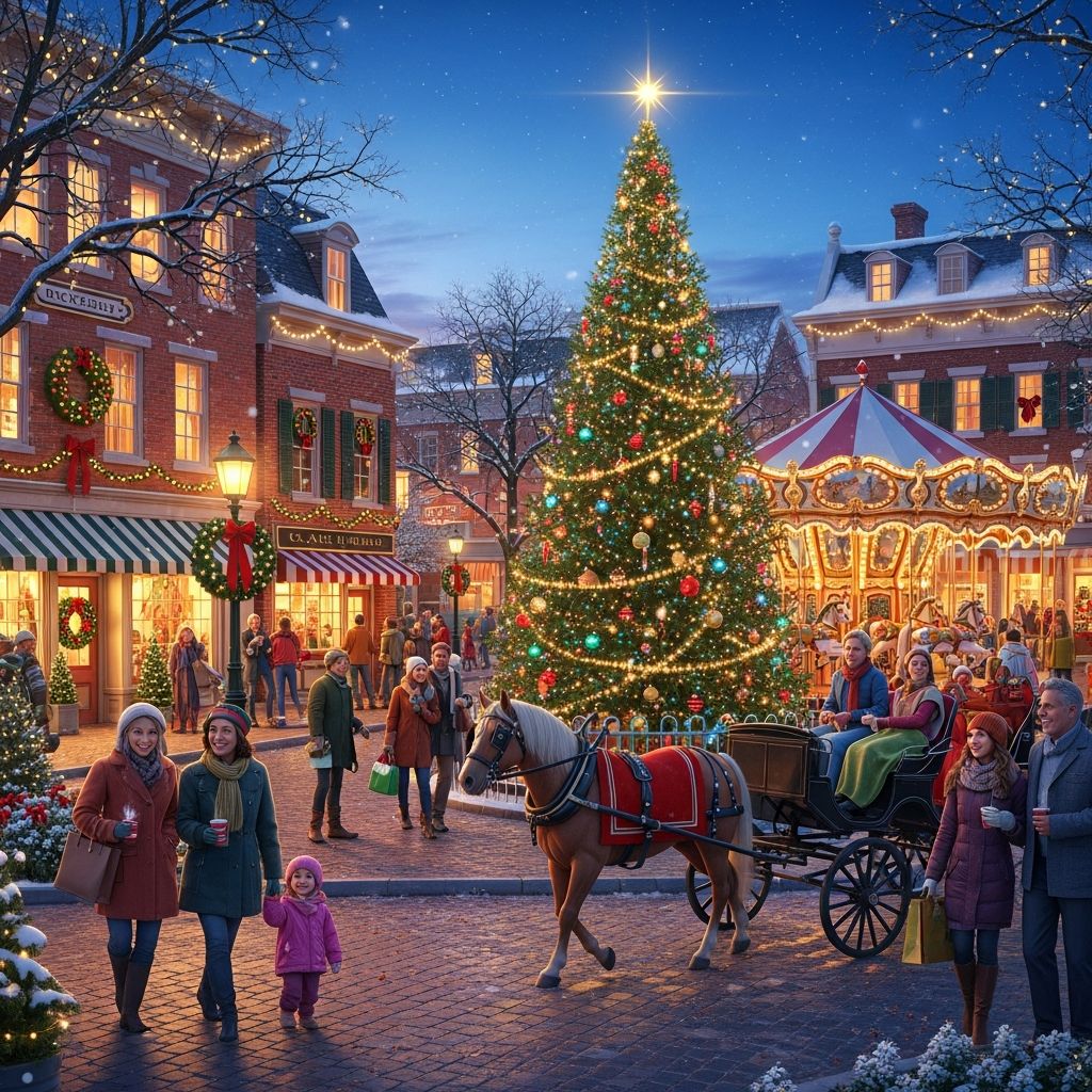Discover the most magical Christmas towns in the USA, where sparkling lights, festive traditions, and holiday cheer transform small towns into winter wonderlands.