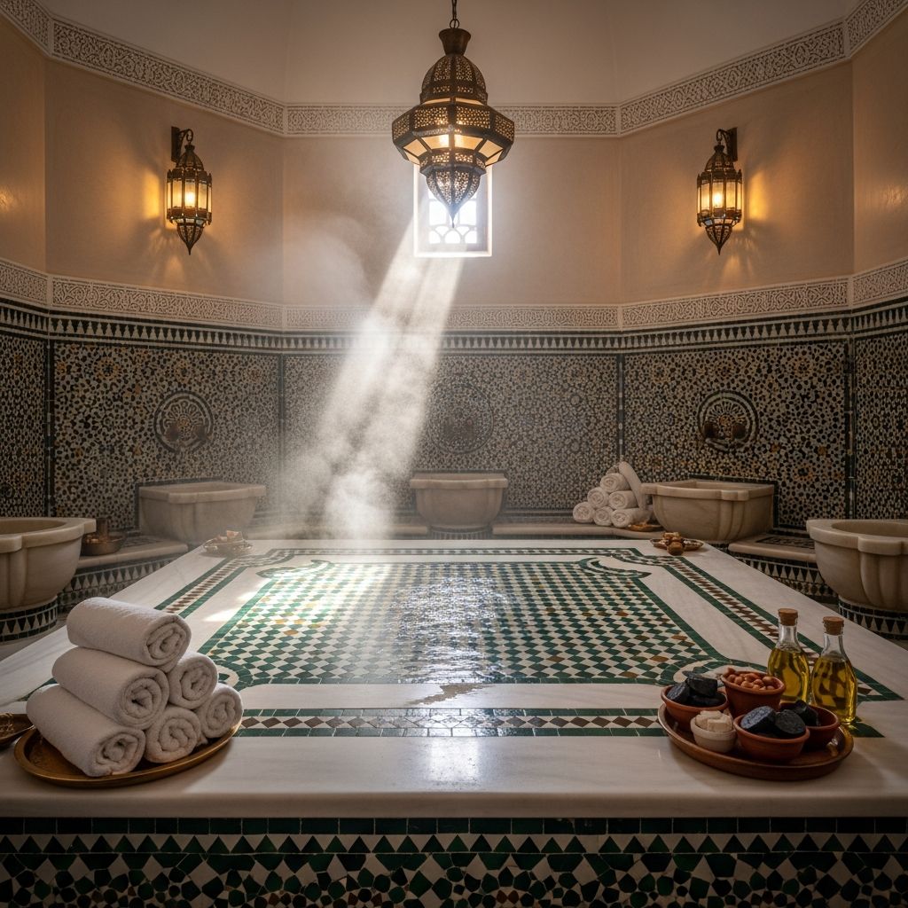 The 6 Best Hammams in Marrakech: A Guide to Authentic Moroccan Bathhouses Discover Marrakech’s top hammams, where centuries-old traditions and modern luxury collide for the ultimate bathing and wellness experience.