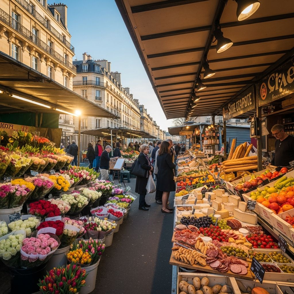 Discover Paris's vibrant markets, from bustling food stalls and flower stands to vintage treasures and neighborhood gems.