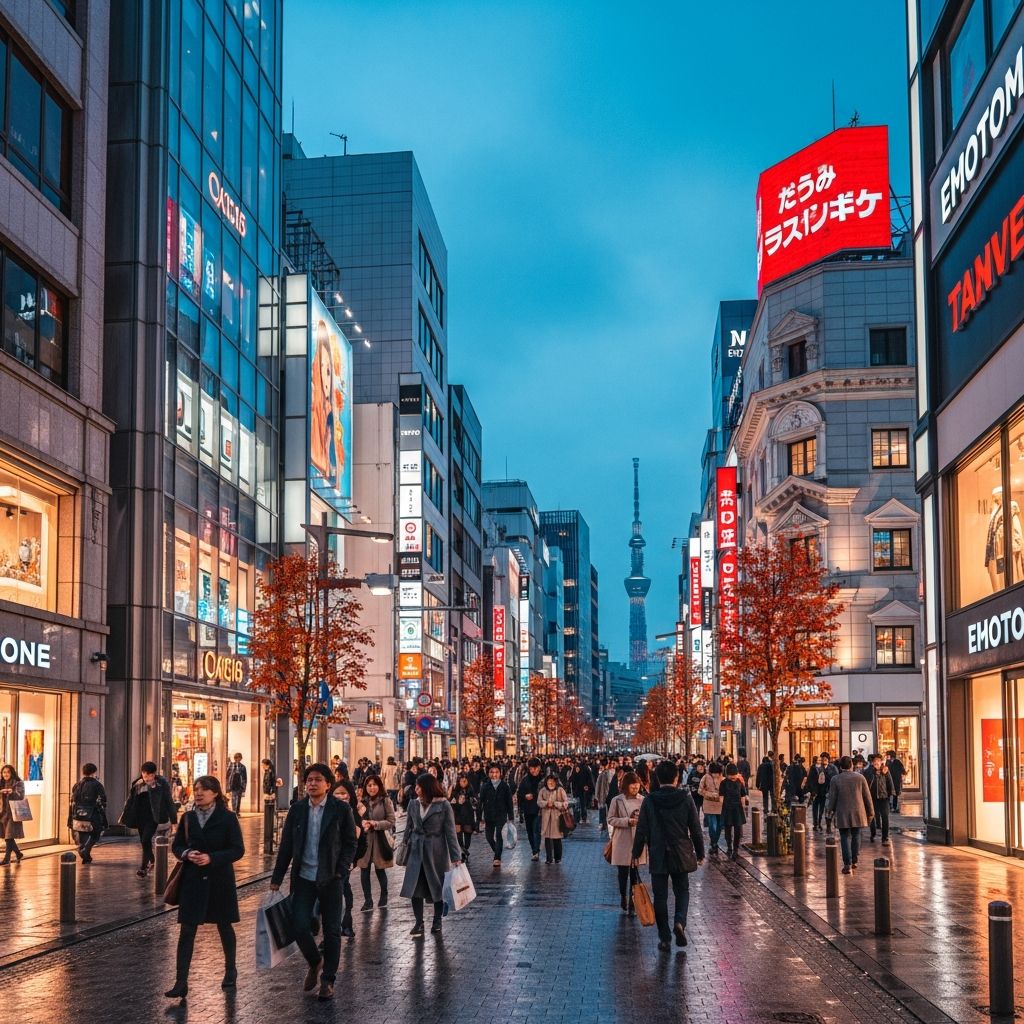 Explore Tokyo’s vibrant districts for fashion, crafts, tech, and more – from glamorous Ginza to indie gems in Kuramae.