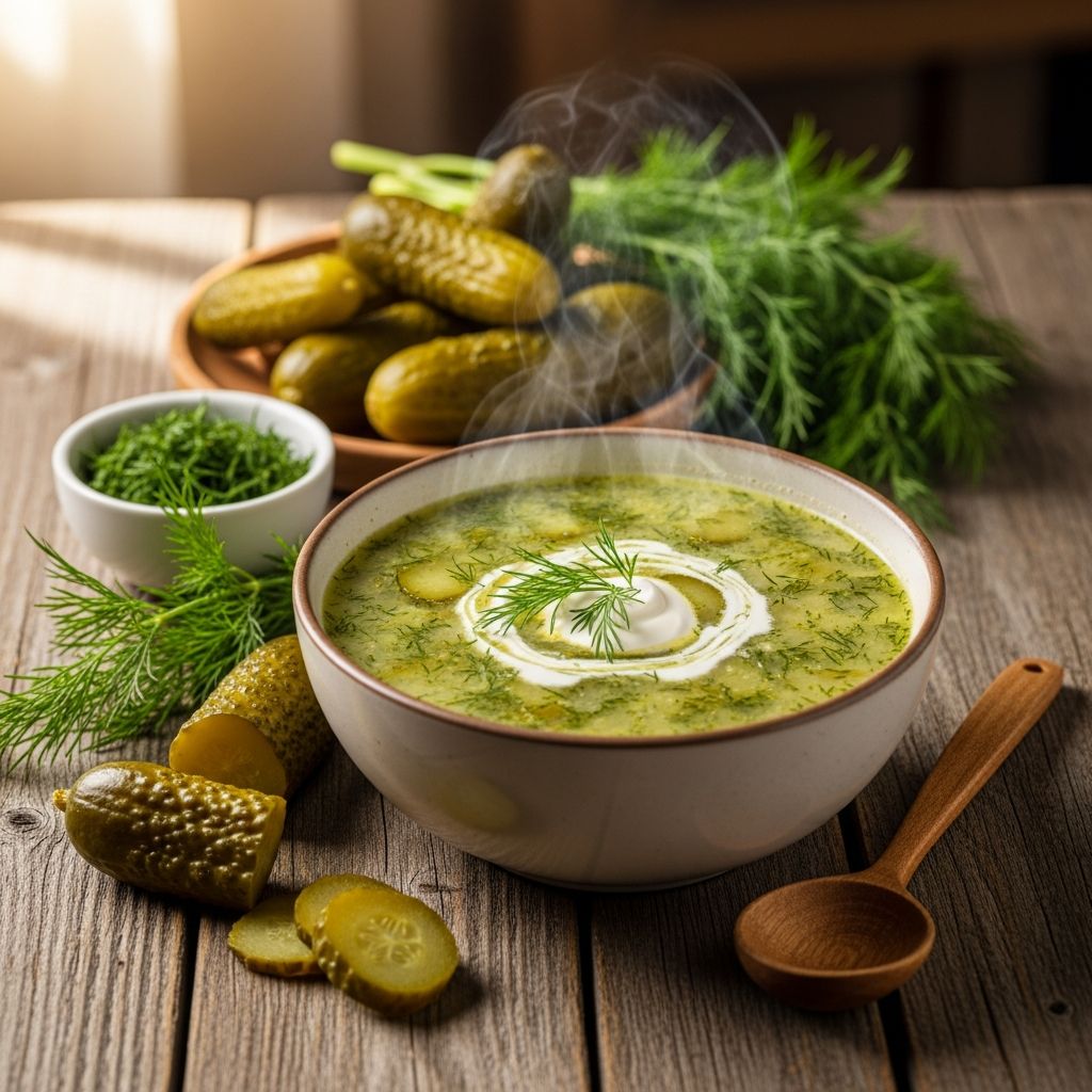 The Best Polish Dill Pickle Soup (Zupa Ogórkowa): A Tangy Classic Discover the vibrant flavors of Polish Dill Pickle Soup: a beloved, tangy, and creamy comfort for the changing seasons.