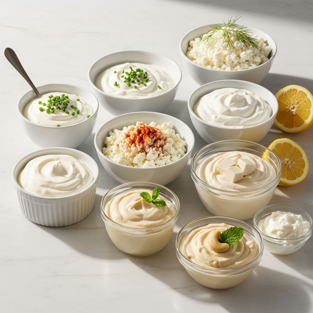 A comprehensive guide to the tastiest, creamiest, and most reliable substitutes for sour cream—both traditional and plant-based.