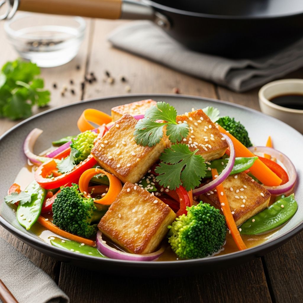Master a vibrant tofu stir-fry with bold veggies, savory sauce, and crave-worthy crisp tofu in under 30 minutes.