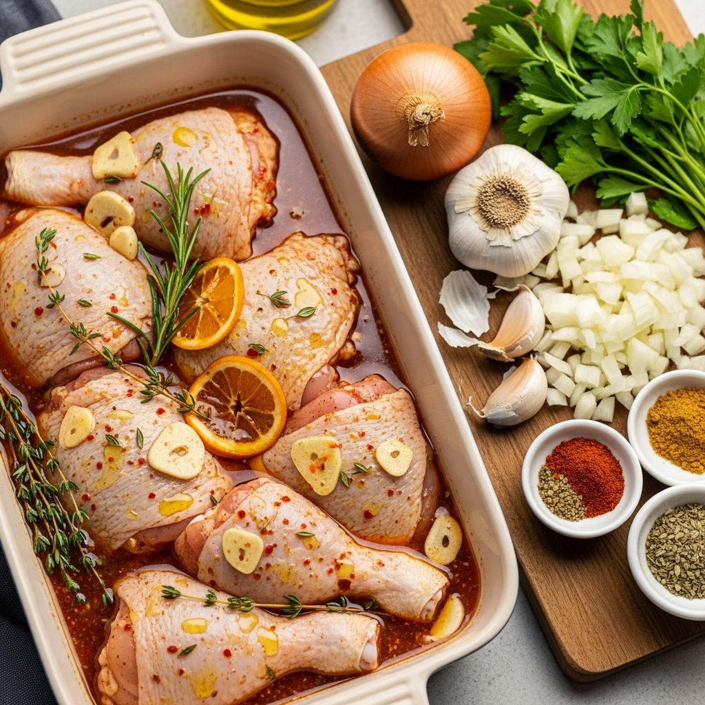 The Ultimate Guide to Marinating Chicken: Secrets for Maximum Flavor and Juiciness Unlock the secrets of perfect chicken every time with science-backed marinating strategies, flavor combinations, and expert techniques.