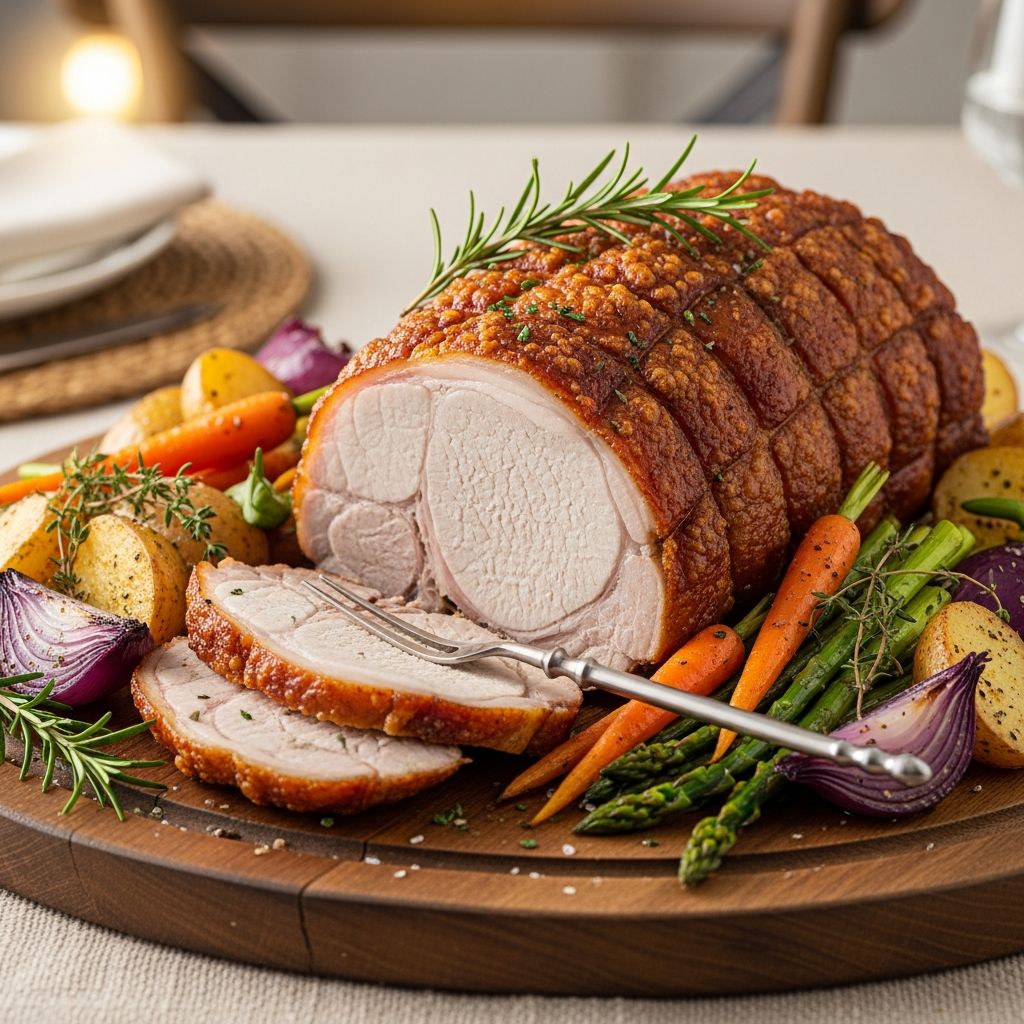 Delicious Boneless Pork Roast with Vegetables: A Hearty Family Classic A comprehensive guide to crafting a succulent boneless pork roast paired with caramelized vegetables and savory pan gravy.