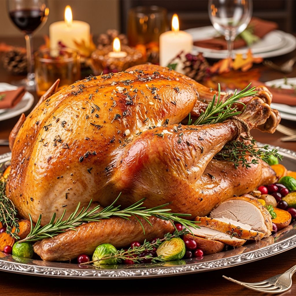 Unlock the secret to perfect turkey: Butter & herb compound enhances flavor, texture, and holiday celebration.