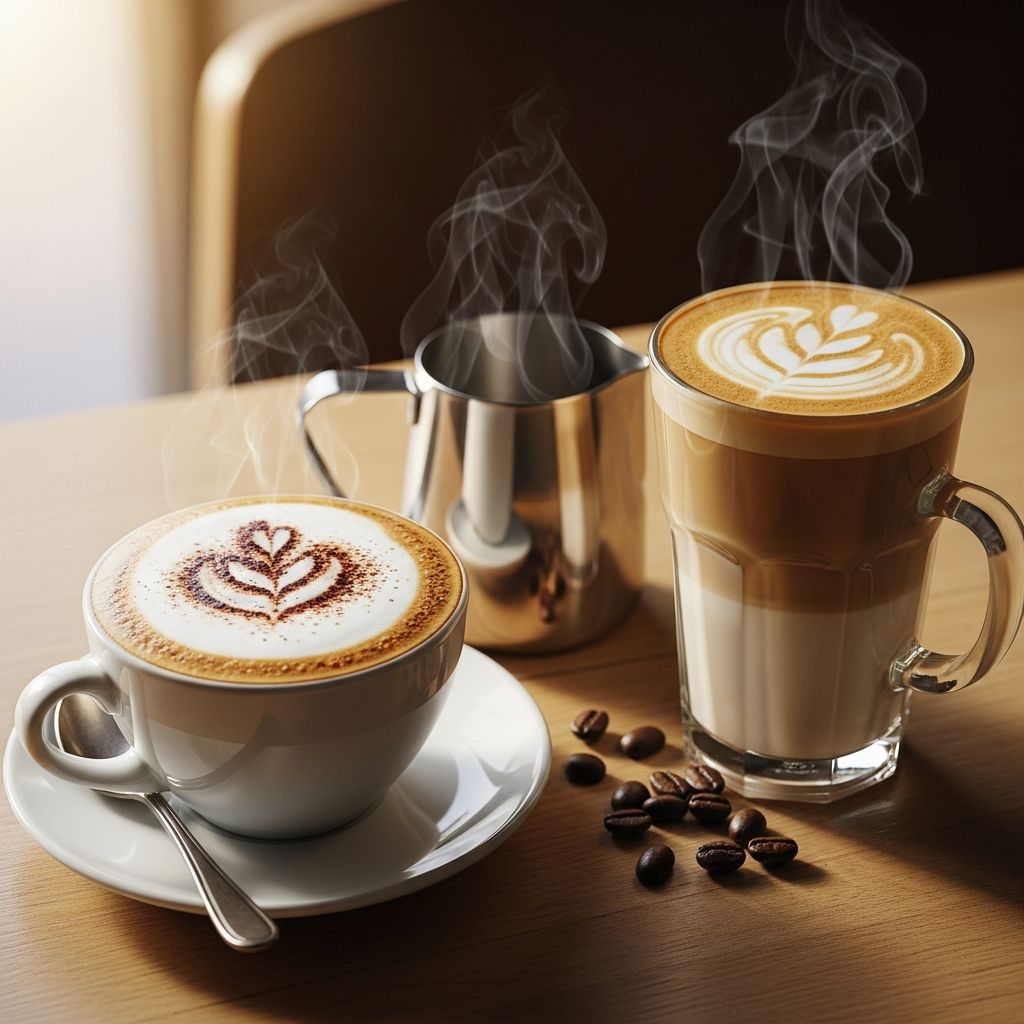 Explore the fine dividing line between cappuccinos and lattes, from history to texture, taste, and barista craft.