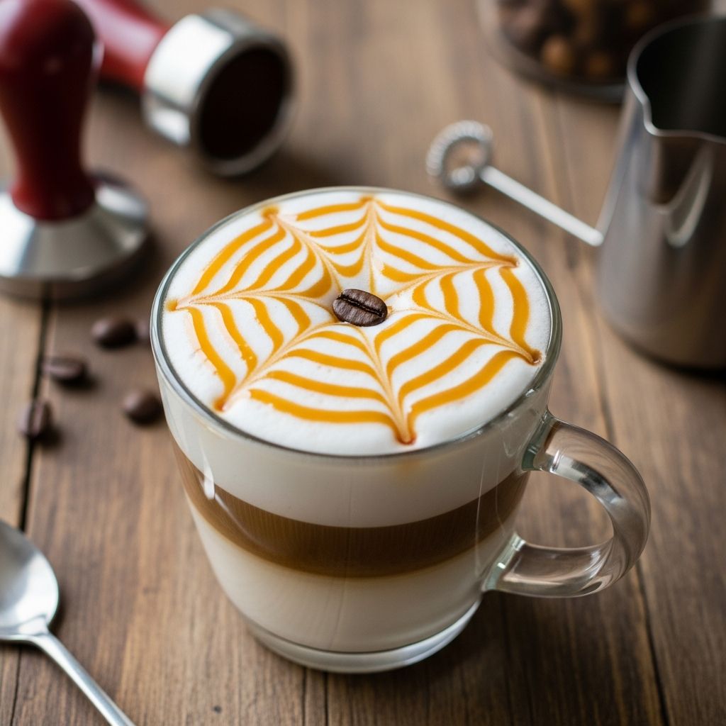 Master the perfect Caramel Macchiato with simple ingredients, step-by-step instructions, and sweet customization tips.