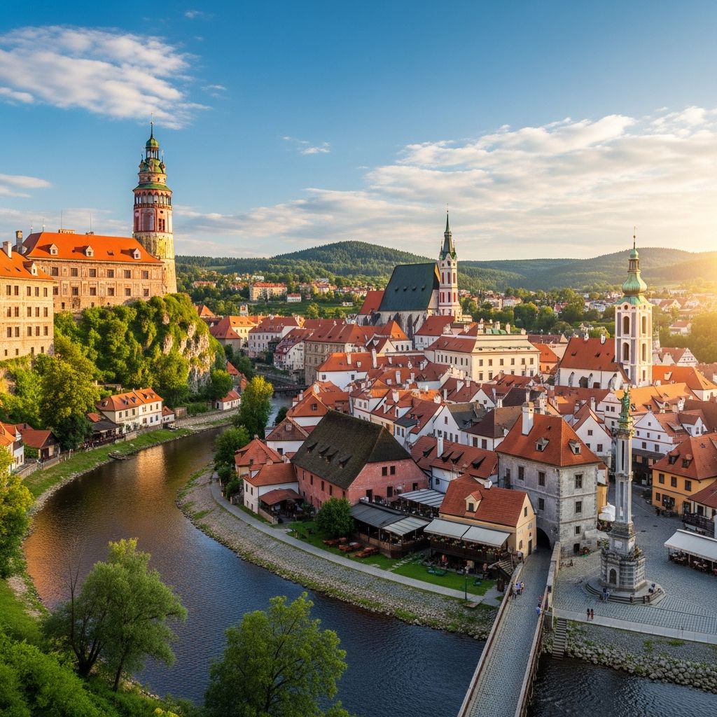 Český Krumlov: A Fairytale Town in South Bohemia Explore the enchanting medieval streets, magnificent castle, and vibrant culture of Český Krumlov—a UNESCO treasure in South Bohemia.