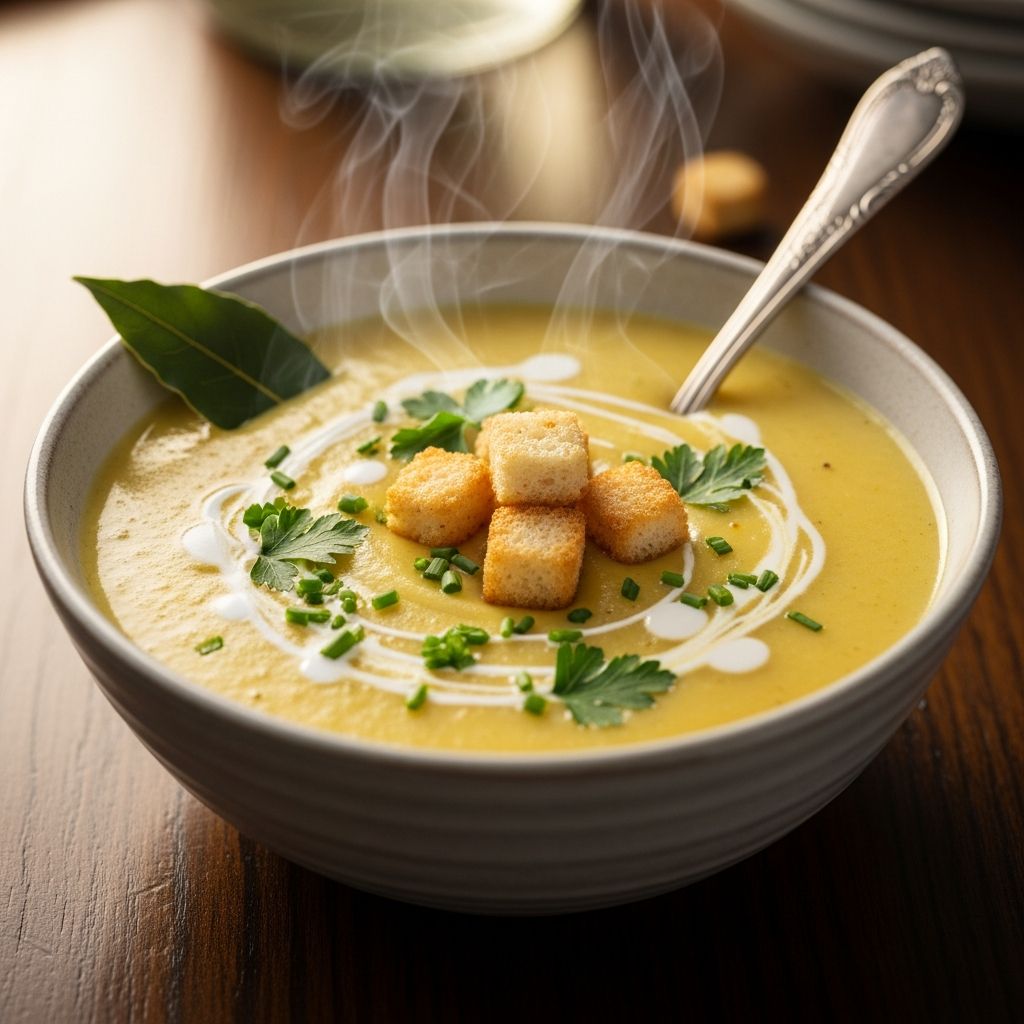 Enjoy a timeless, easy-to-make potato soup that's hearty, comforting, and full of delicious flavors for any occasion.