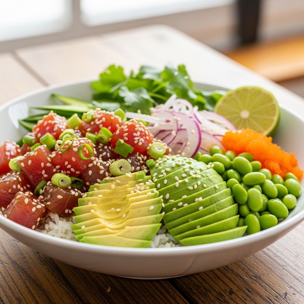 Discover how to create vibrant, customizable Hawaiian poke bowls at home with fresh ingredients and expert tips.