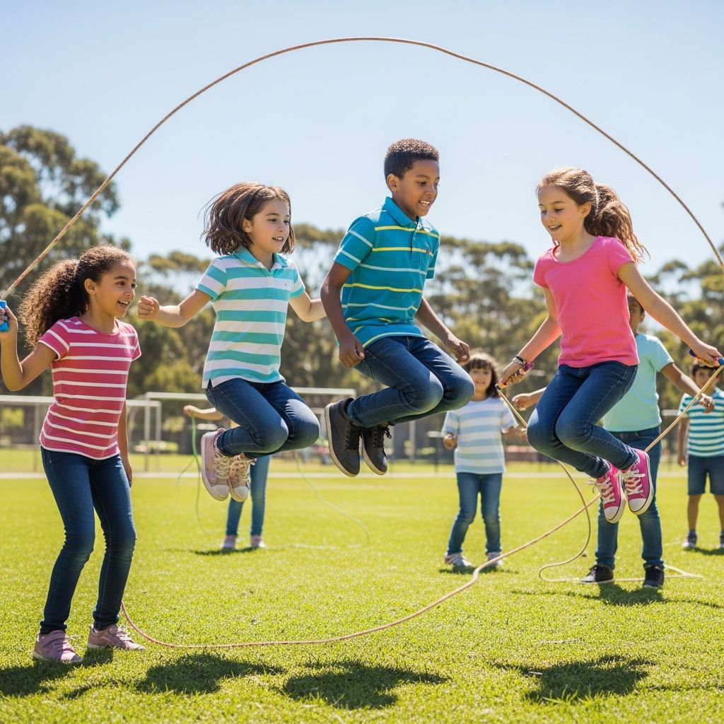 Discover timeless jump rope rhymes and fresh new jingles for group play, learning, and endless fun outdoors.