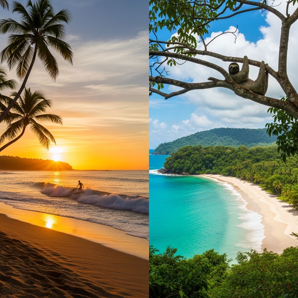 A comprehensive guide to choosing between Costa Rica’s Pacific and Caribbean shores, exploring beaches, culture, wildlife, and adventure.