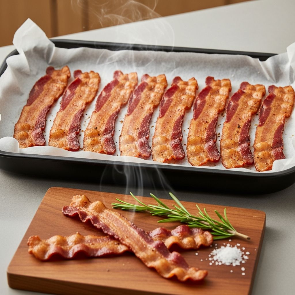 Experience the future of bacon—crispy, quick, and mess-free using your air fryer for effortless breakfasts or decadent brunches.