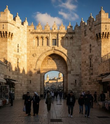 An iconic blend of history, architecture, and vibrant life at Jerusalem’s renowned Damascus Gate.
