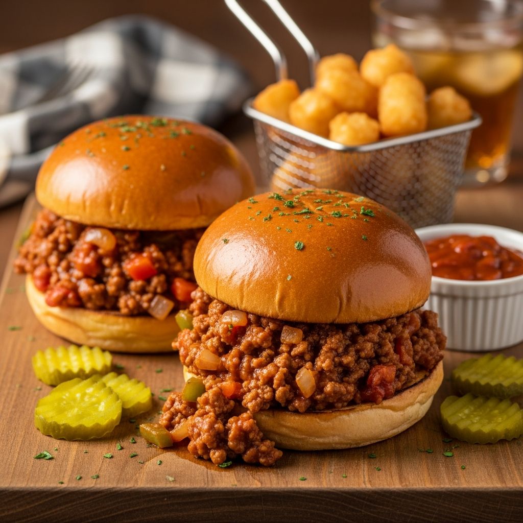 Enjoy a classic American dinner with this easy, stovetop Sloppy Joes recipe—perfectly portioned for two and bursting with robust, homemade flavor.