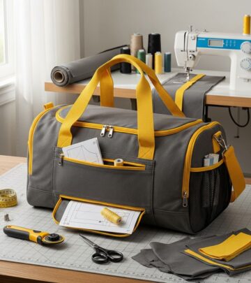 Sew your own durable, personalized gym duffel bag with this detailed, beginner-friendly tutorial.