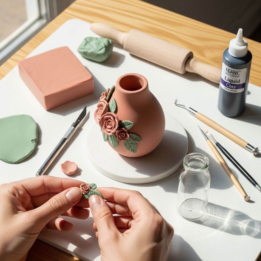 Discover how to craft an elegant polymer clay bud vase with simple tools, unique textures, and creative flair—ideal for displaying single blooms or small bouquets.