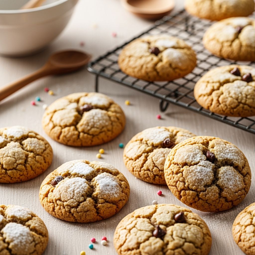 Discover how to make soft, chewy cookies in minutes using cake mix and simple kitchen staples.