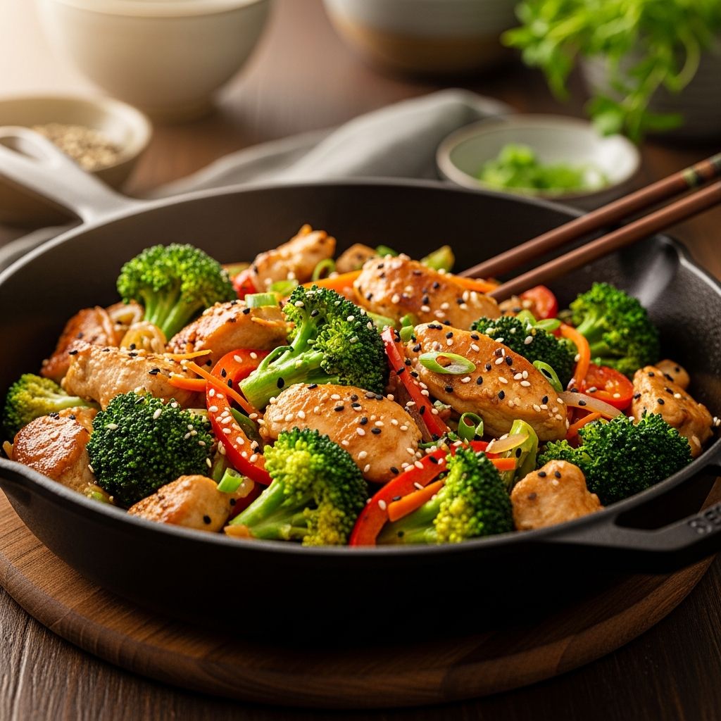 Easy Chicken and Broccoli: A Flavorful, One-Pan Stir-Fry Dinner Discover a quick, healthy, and delicious chicken and broccoli stir-fry perfect for weeknight dinners or meal prep.