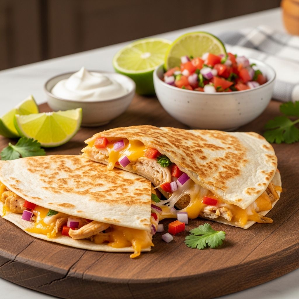 Easy Chicken Quesadilla Recipe: Step-by-Step Guide to Cheesy Perfection Satisfy your cravings with this easy chicken quesadilla recipe: cheesy, golden, and loaded with flavor, ready in minutes.