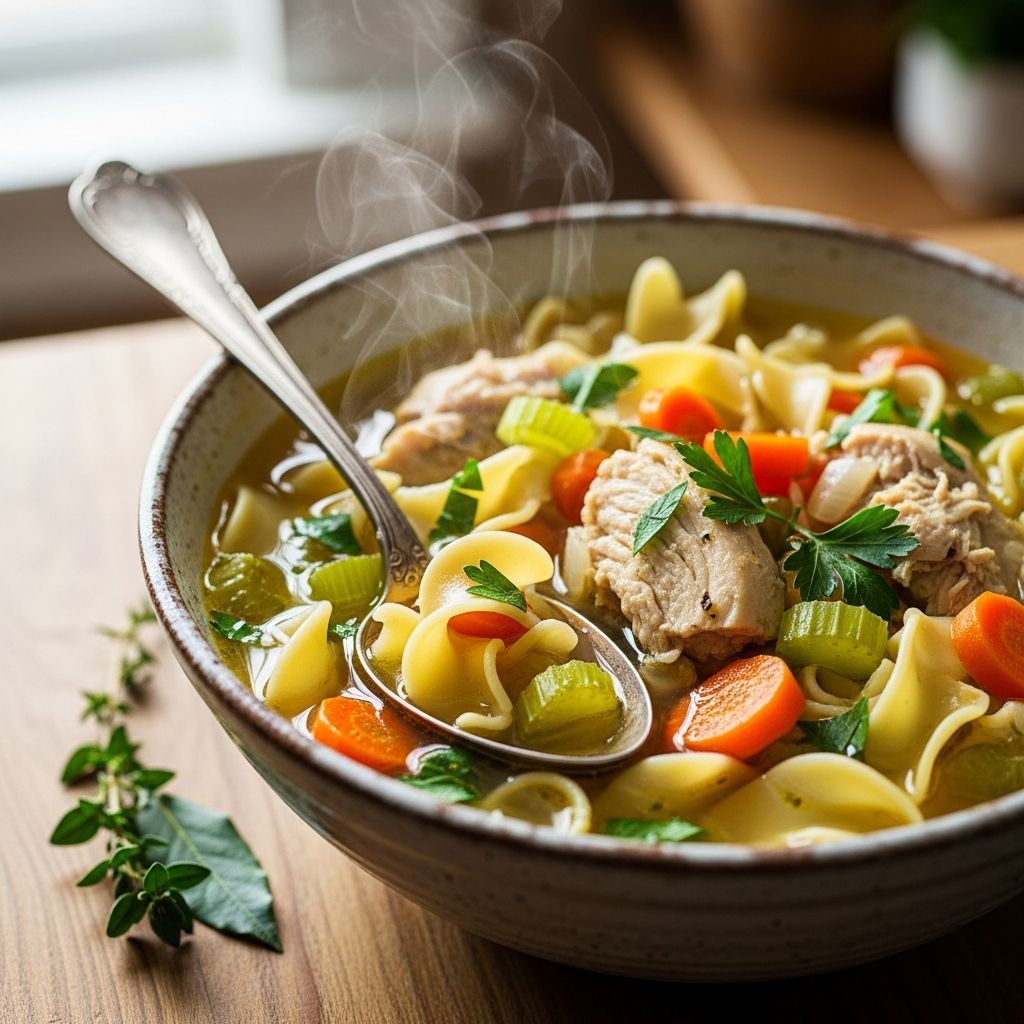 Discover how to make classic chicken noodle soup in your slow cooker—perfect for busy weeknights, meal prep, and cozy comfort.